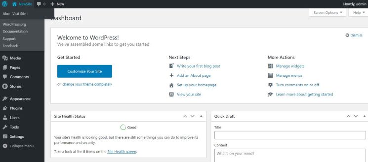 Free admin plugin for WordPress