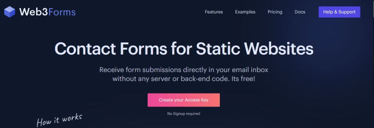 Website form integration