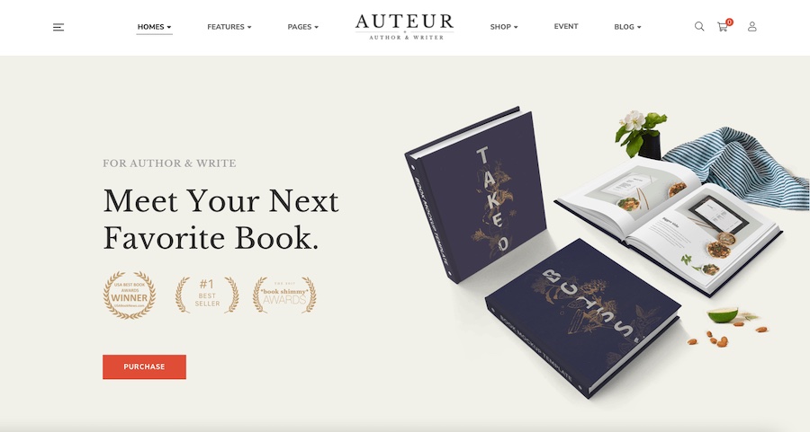 Auteur Bookstore Theme