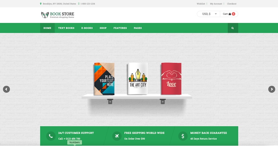 Wordpress Bookstore Theme