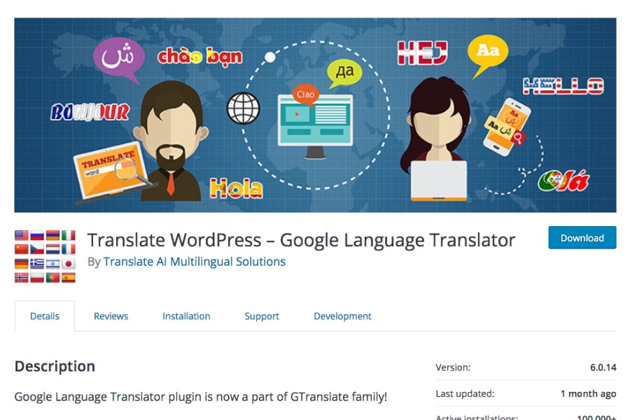 Google Translator WordPress Plugin