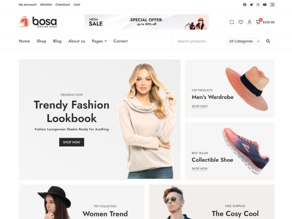 Bosa Online Shop Theme