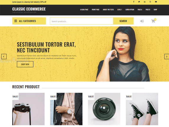 Classic eCommerce theme