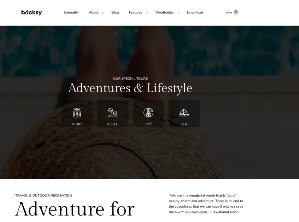 Bricksy Free WordPress Theme