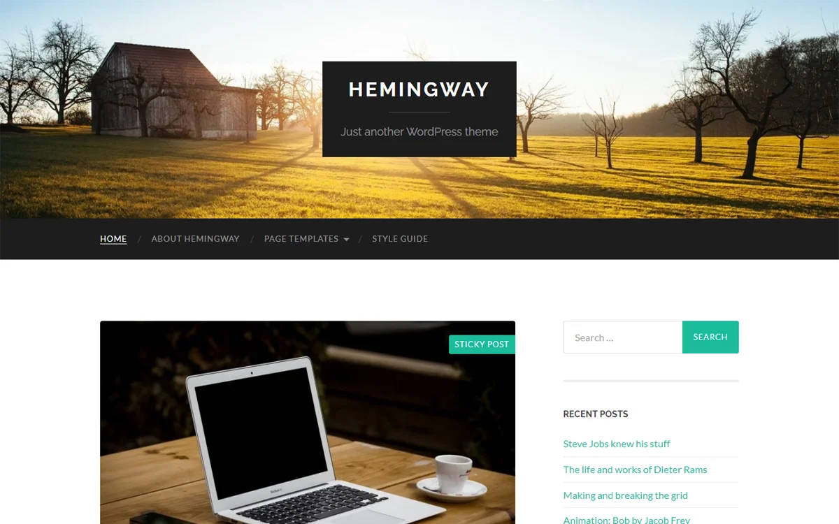 Hemingway WordPress Theme