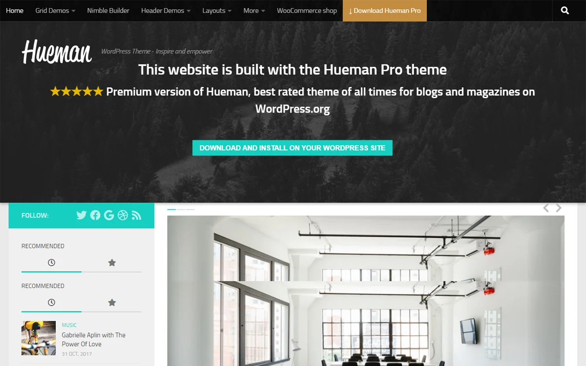 Hueman WordPress theme