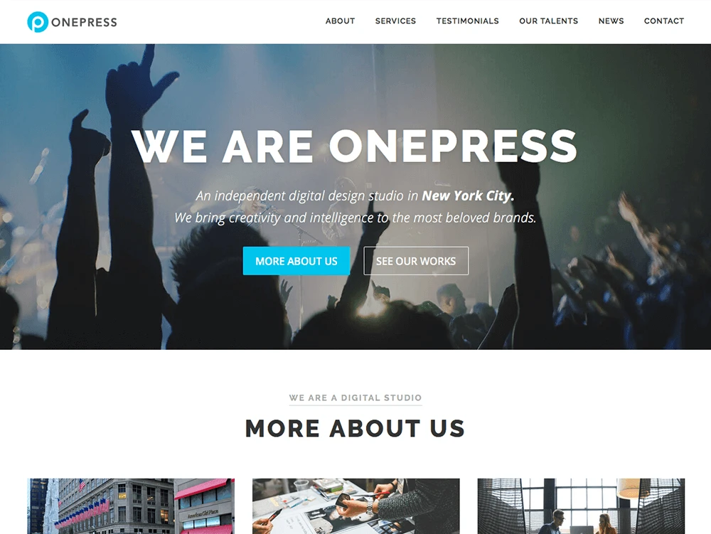 Onepress free WordPress theme