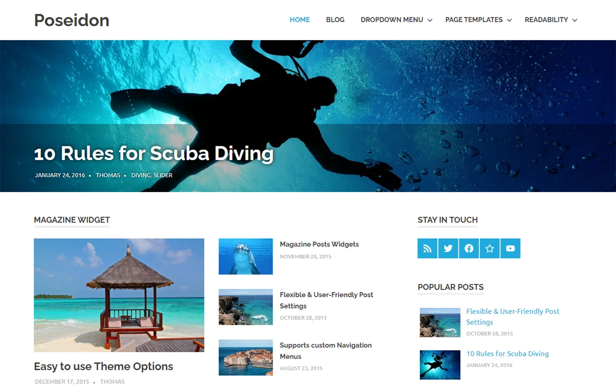 Poseidon WordPress Theme