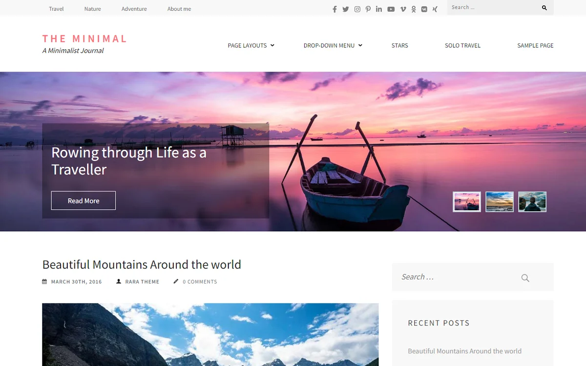 Theminimal WordPress Theme